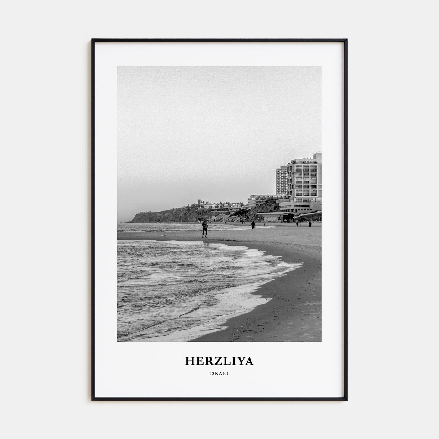 Herzliya Portrait B&W Poster
