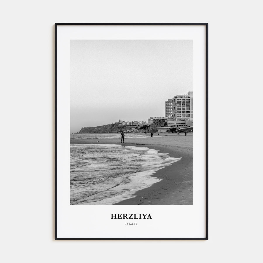 Herzliya Portrait B&W Poster