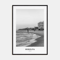 Herzliya Portrait B&W Poster