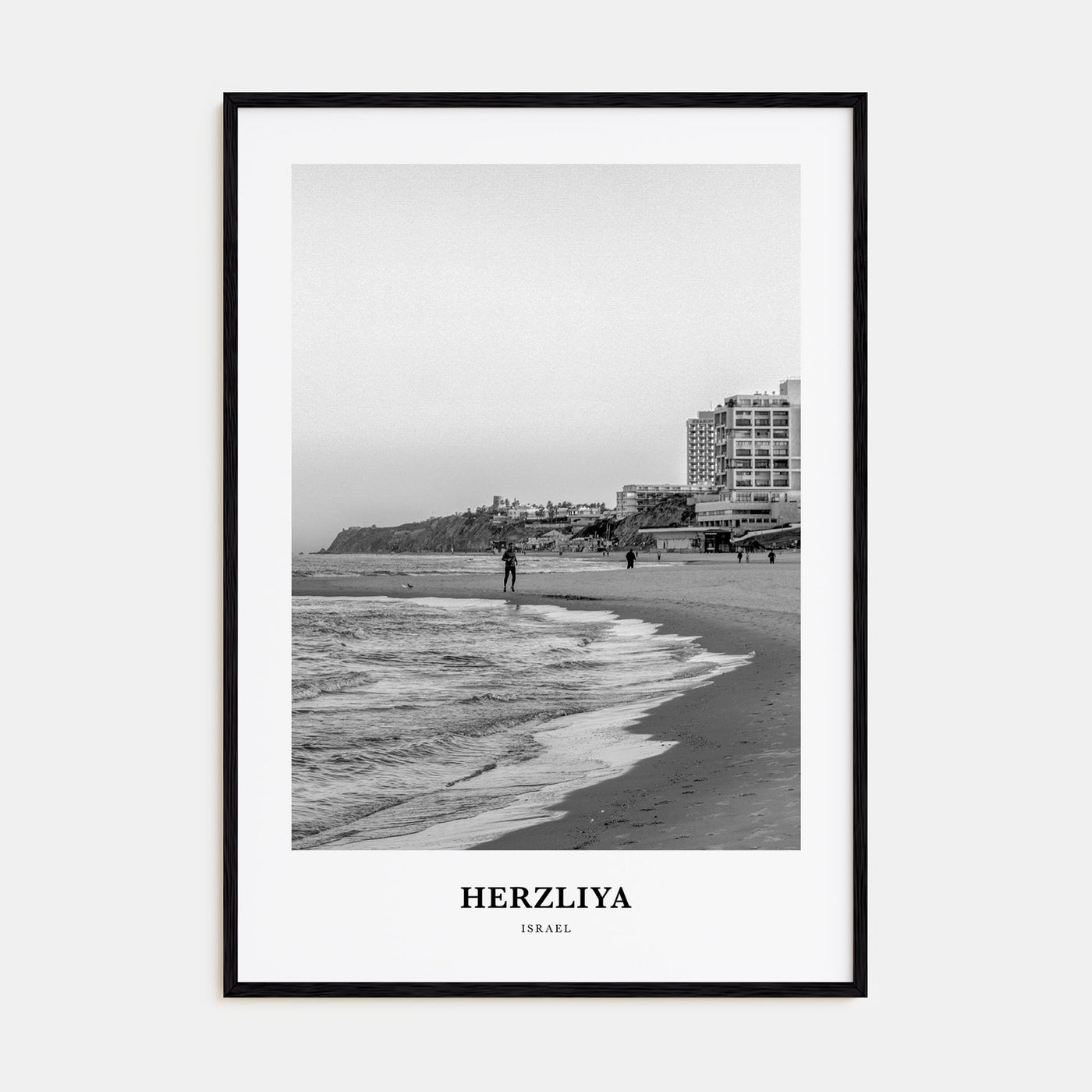 Herzliya Portrait B&W Poster
