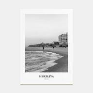 Herzliya Portrait B&W Poster