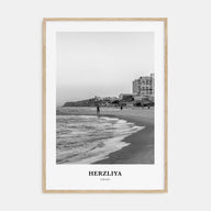 Herzliya Portrait B&W Poster