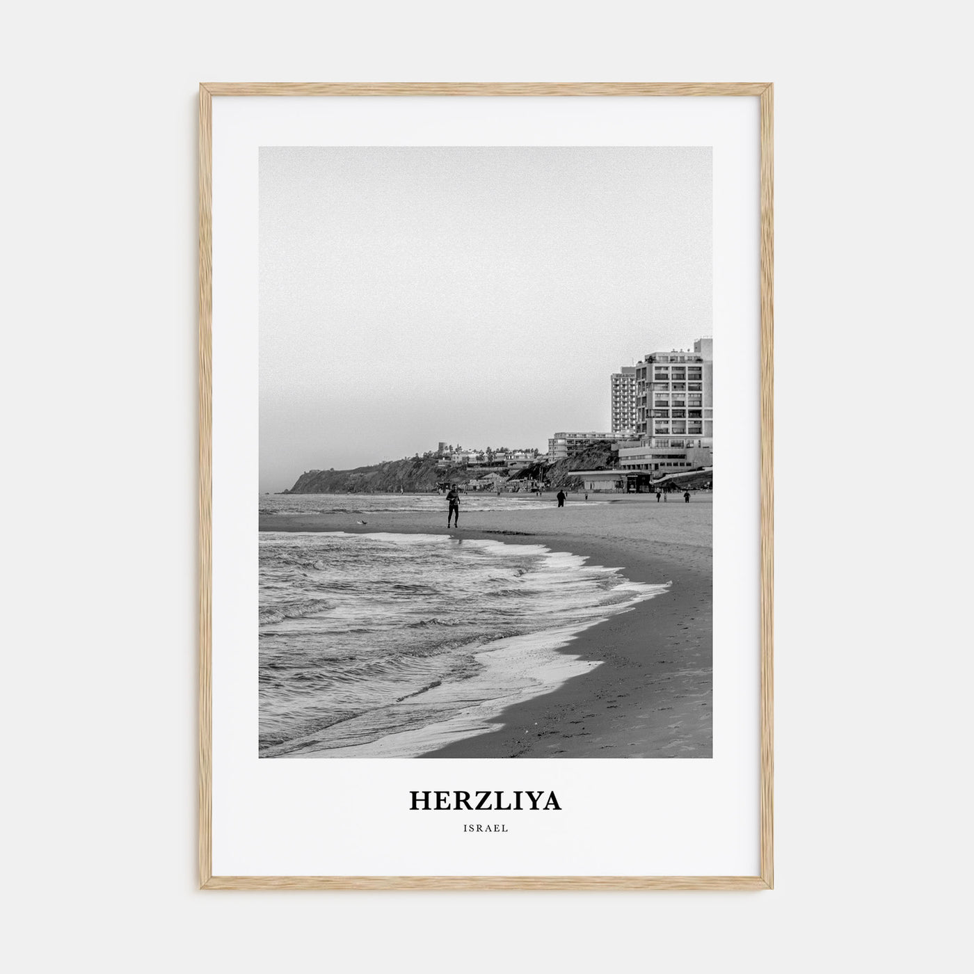 Herzliya Portrait B&W Poster