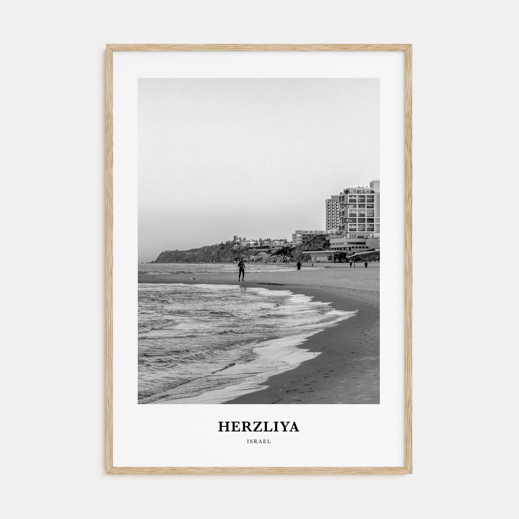 Herzliya Portrait B&W Poster