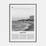 Herzliya Travel B&W Poster