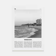 Herzliya Travel B&W Poster