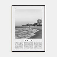 Herzliya Travel B&W Poster
