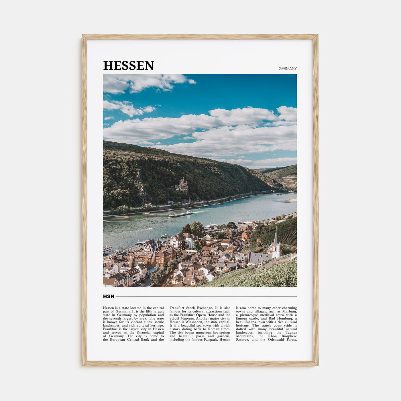 Hessen Travel Color Poster
