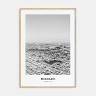 Hialeah Portrait B&W Poster