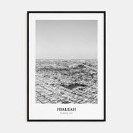 Hialeah Portrait B&W Poster
