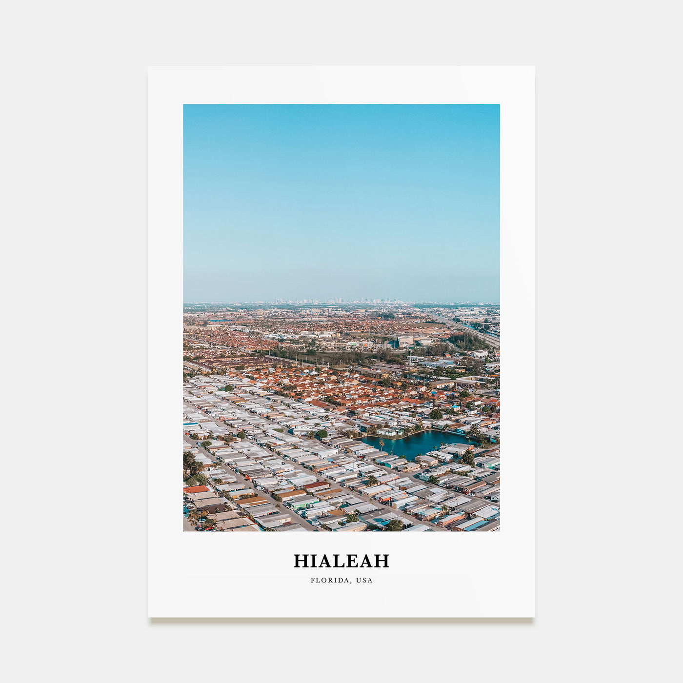 Hialeah Portrait Color Poster