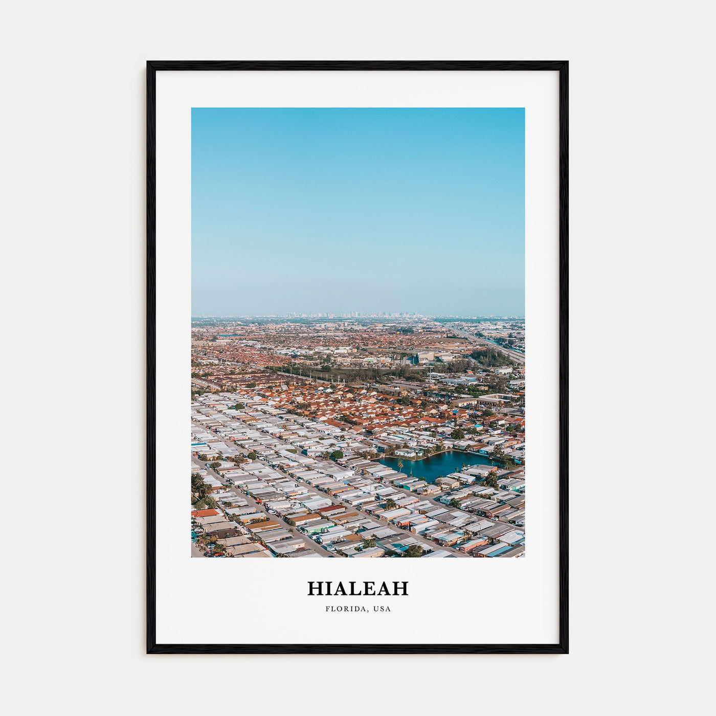 Hialeah Portrait Color Poster