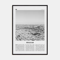 Hialeah Travel B&W Poster