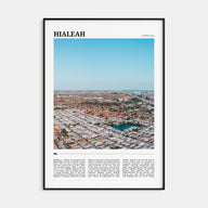 Hialeah Travel Color Poster