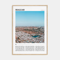 Hialeah Travel Color Poster