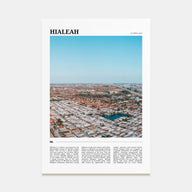Hialeah Travel Color Poster
