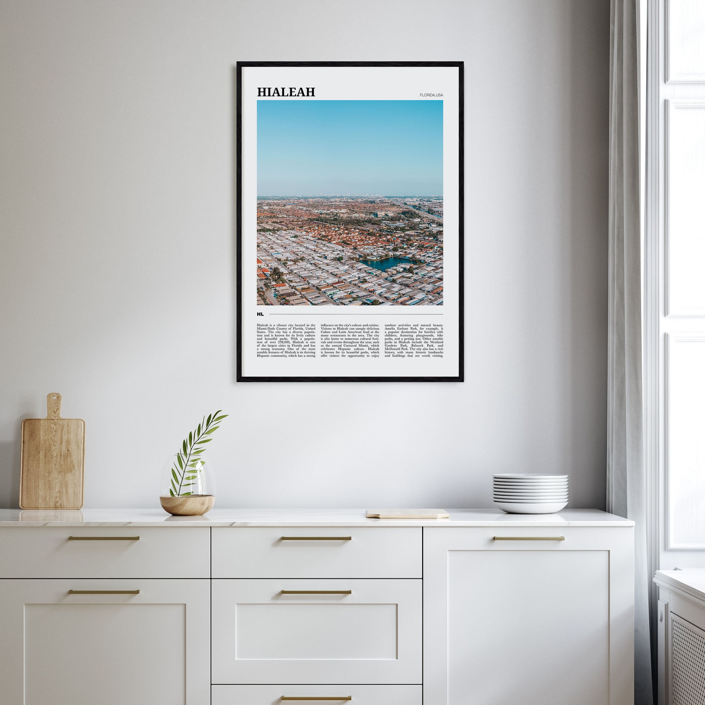 Hialeah Travel Color Poster