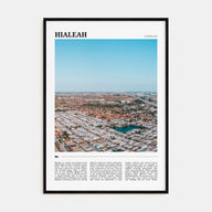 Hialeah Travel Color Poster