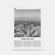 Highland Park Travel B&W Poster
