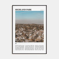 Highland Park Travel Color Poster