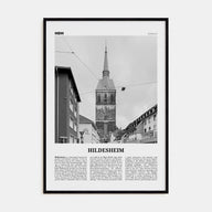 Hildesheim Travel B&W Poster