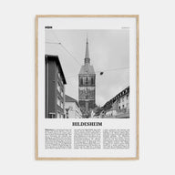 Hildesheim Travel B&W Poster