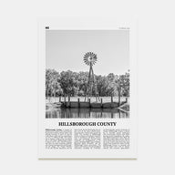 Hillsborough County Travel B&W Poster