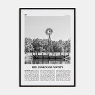 Hillsborough County Travel B&W Poster