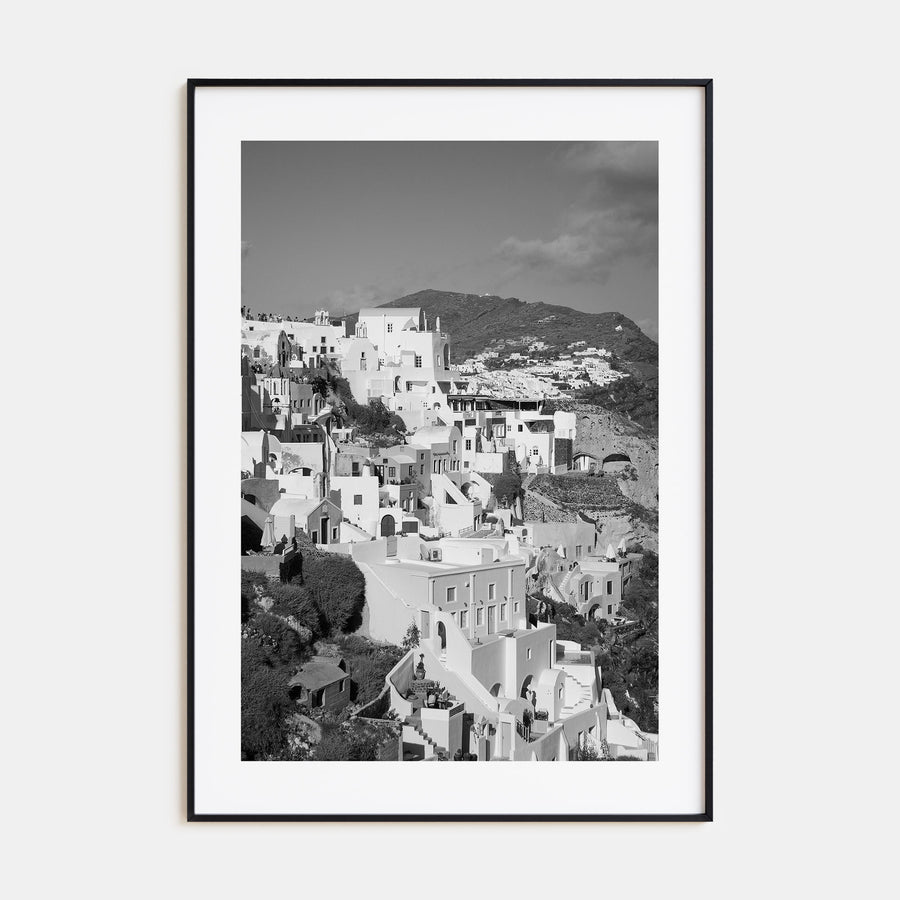 Hillside Houses Photo B&W No 1 Poster