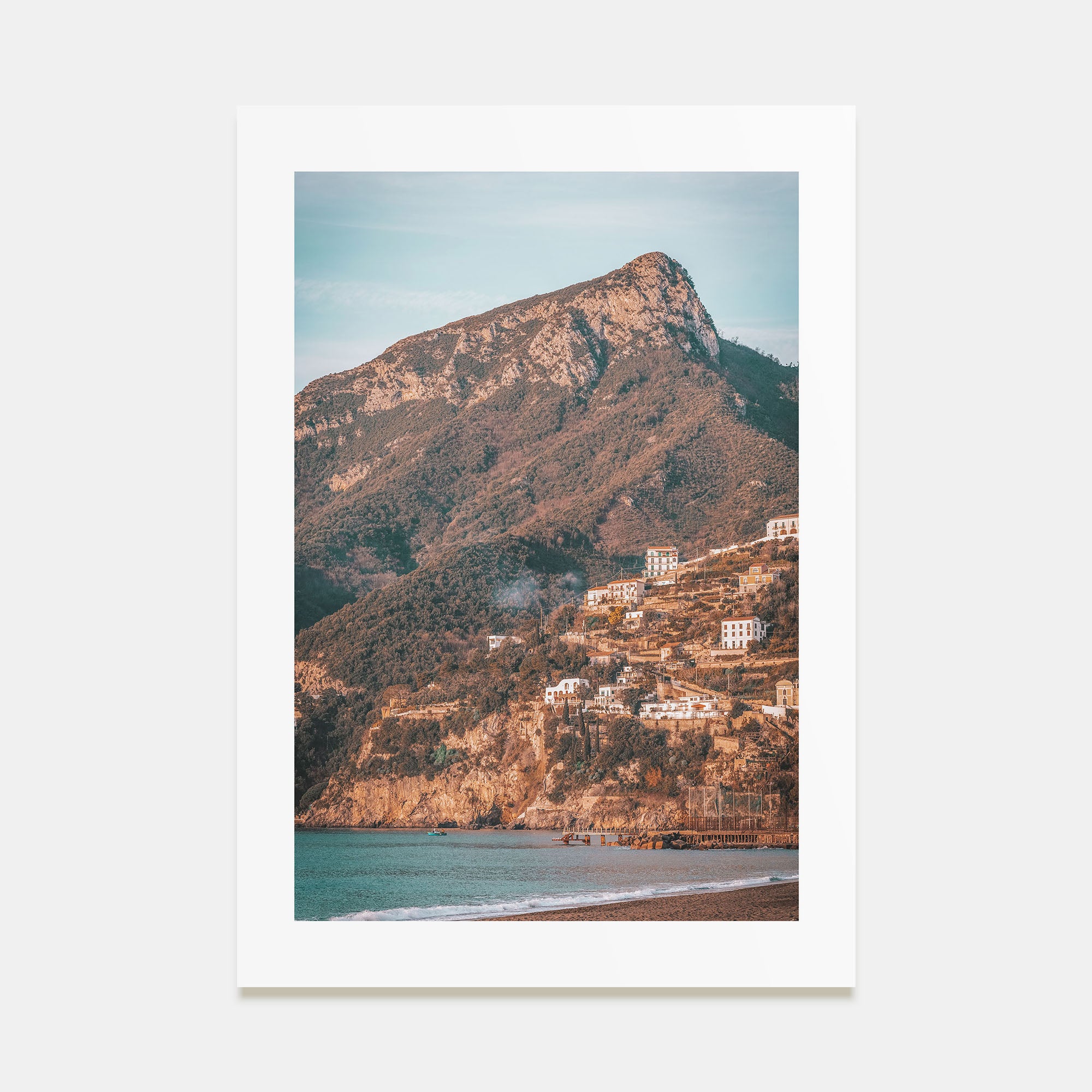 Hillside Houses Photo Color Poster