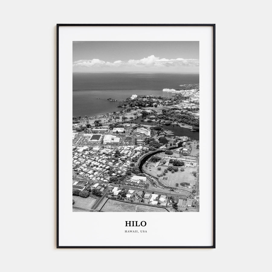 Hilo Portrait B&W Poster