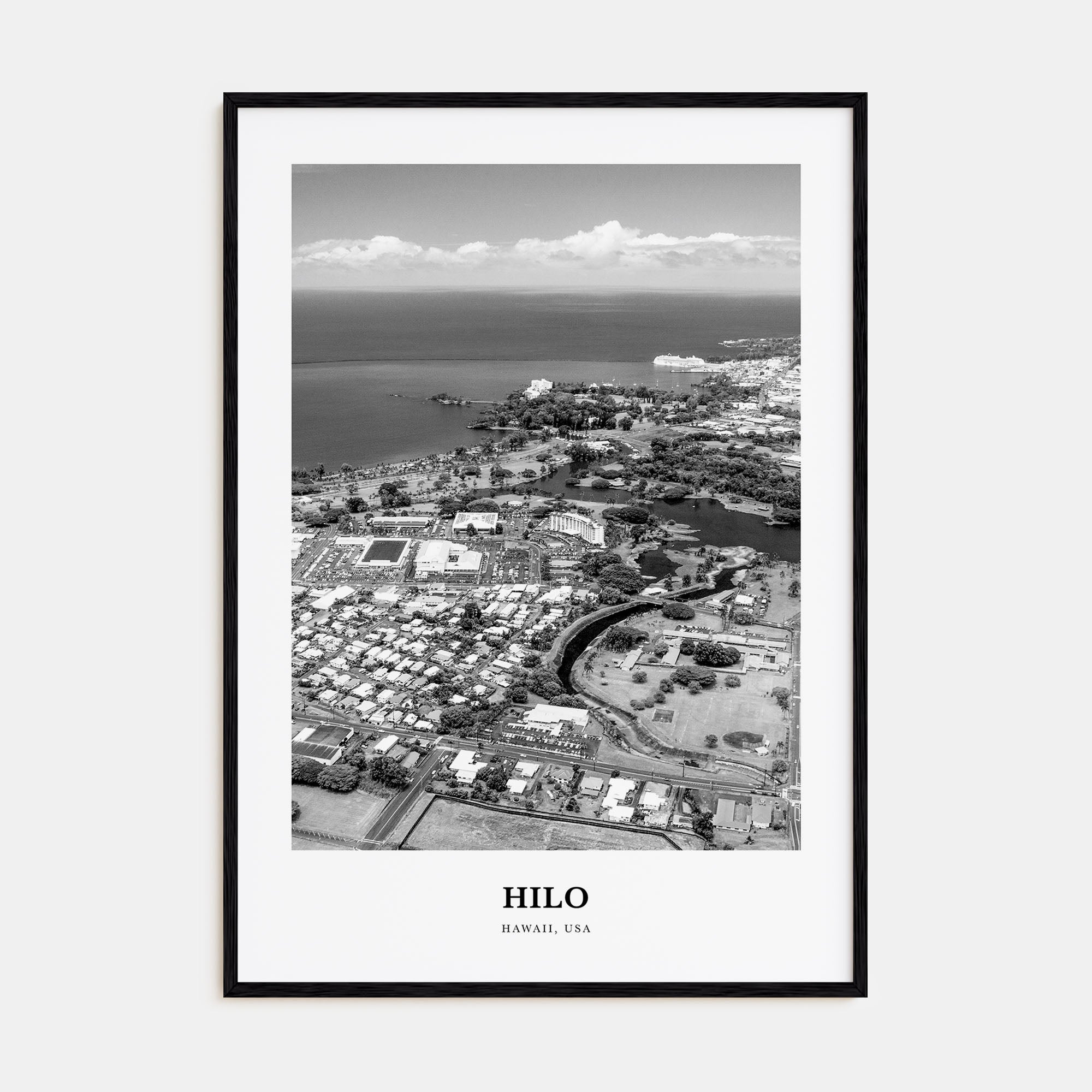 Hilo Portrait B&W Poster