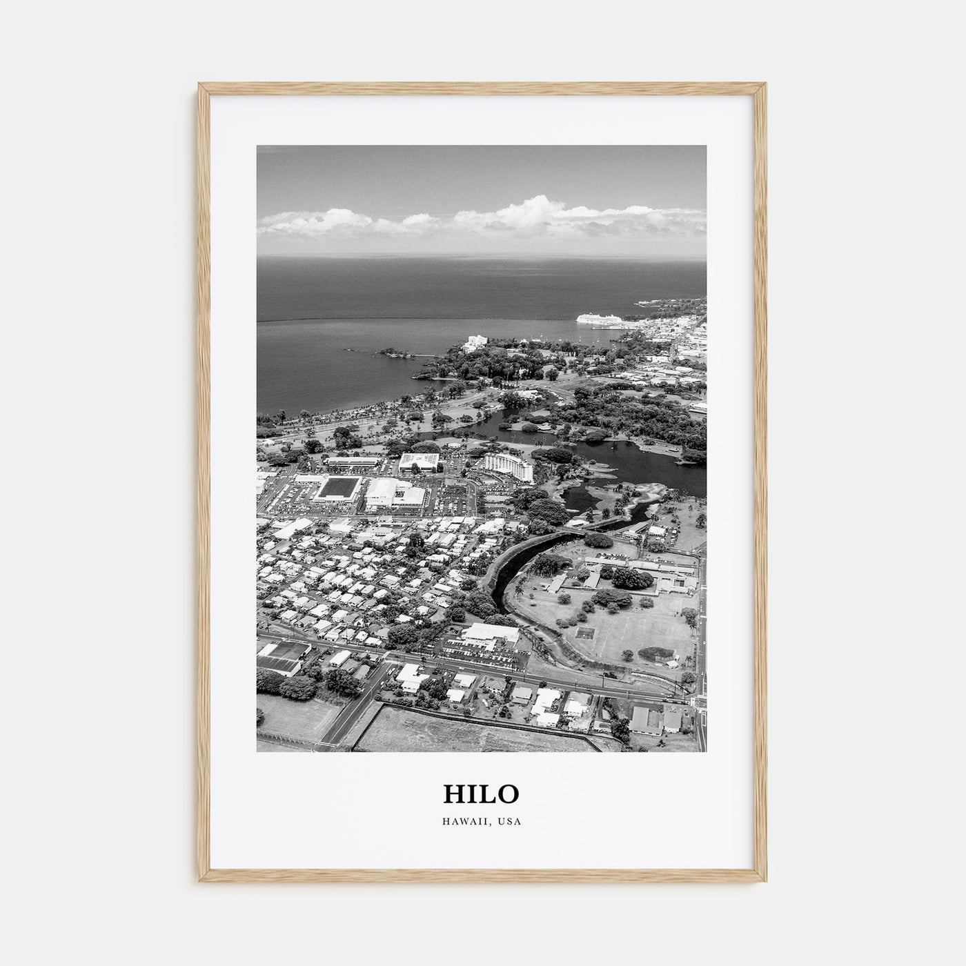 Hilo Portrait B&W Poster