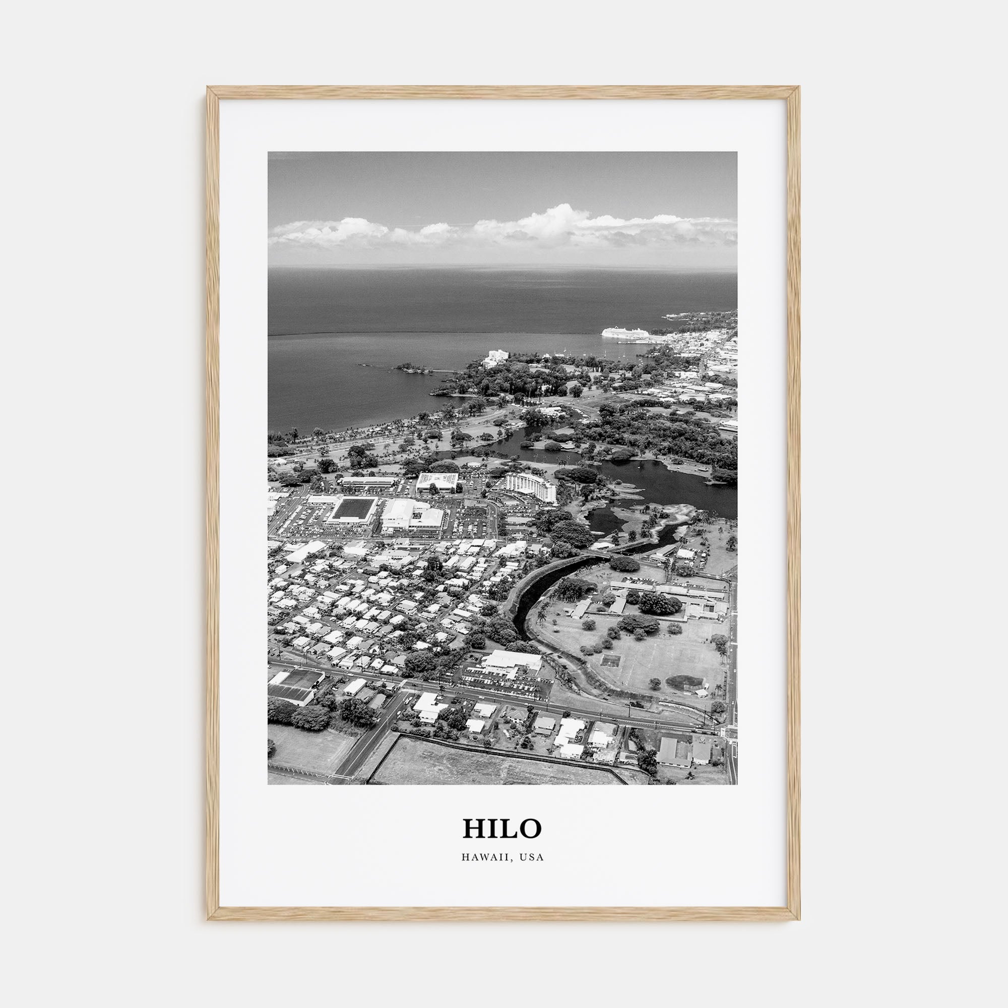 Hilo Portrait B&W Poster