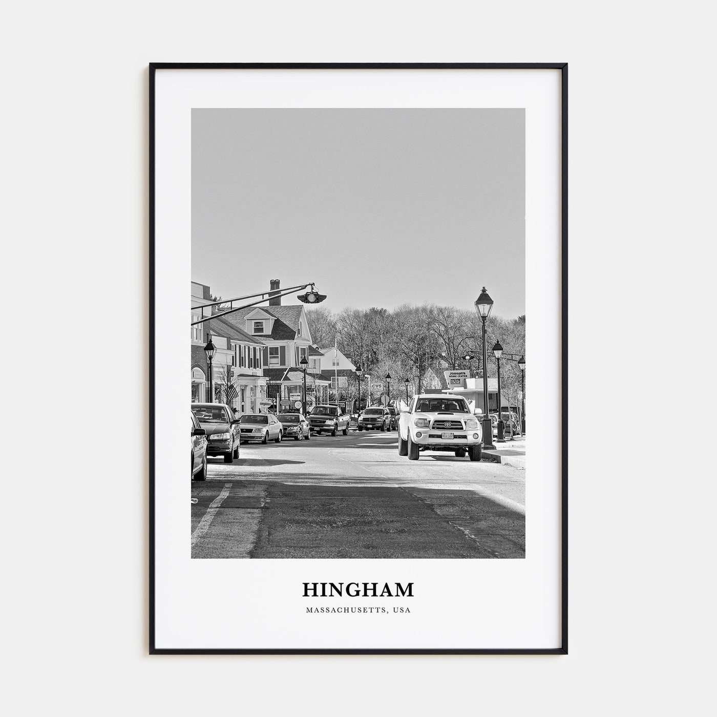 Hingham Portrait B&W Poster