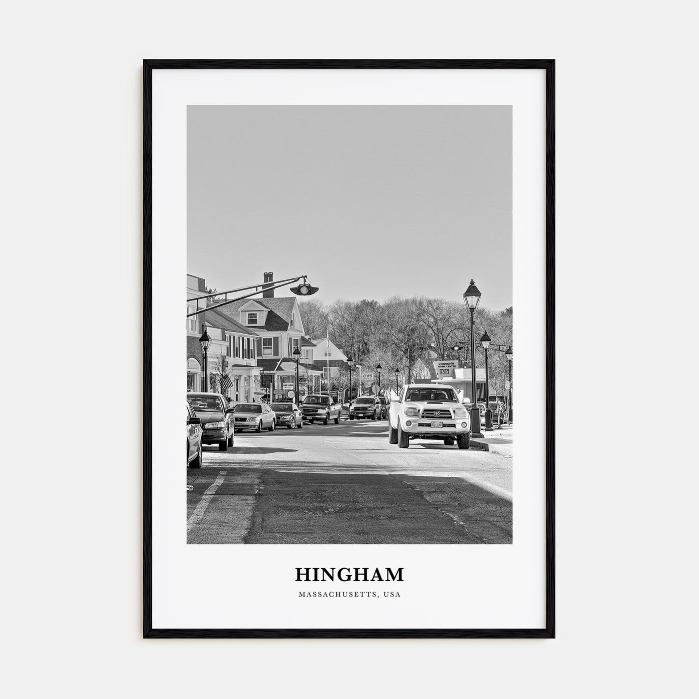 Hingham Portrait B&W Poster