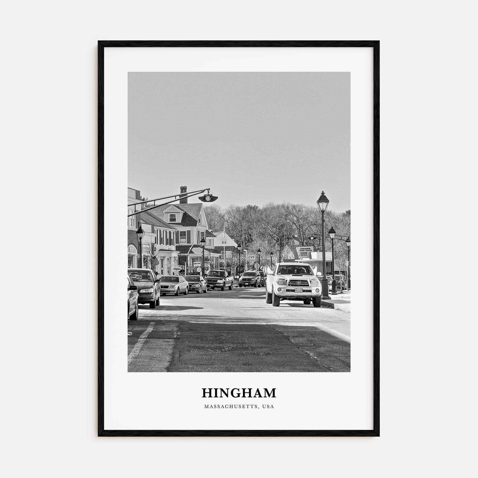 Hingham Portrait B&W Poster