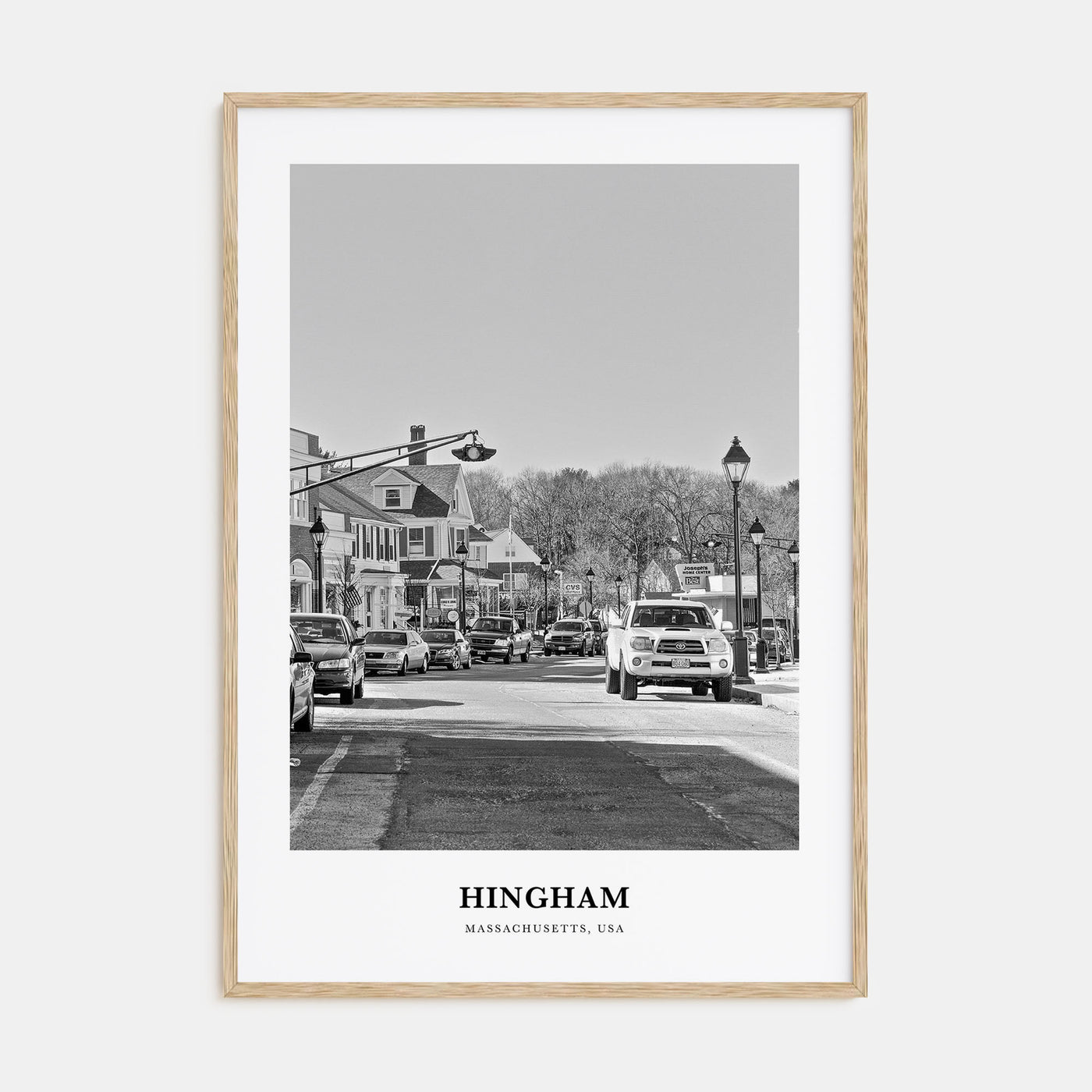 Hingham Portrait B&W Poster