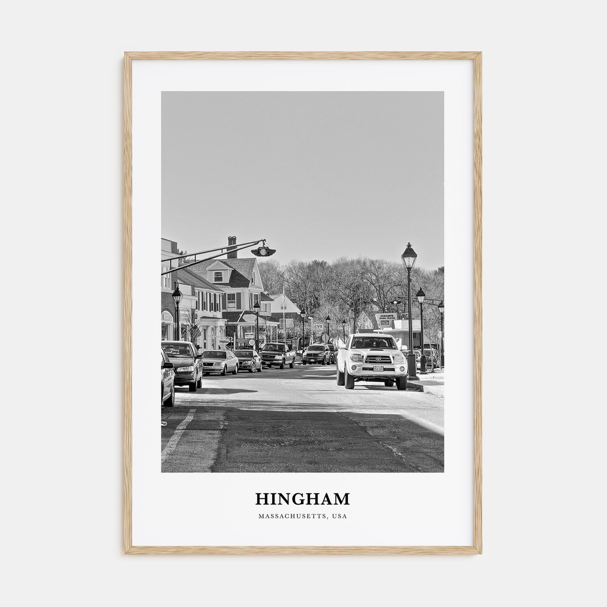 Hingham Portrait B&W Poster