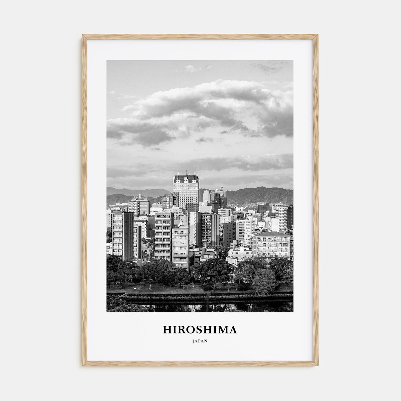 Hiroshima Portrait B&W Poster