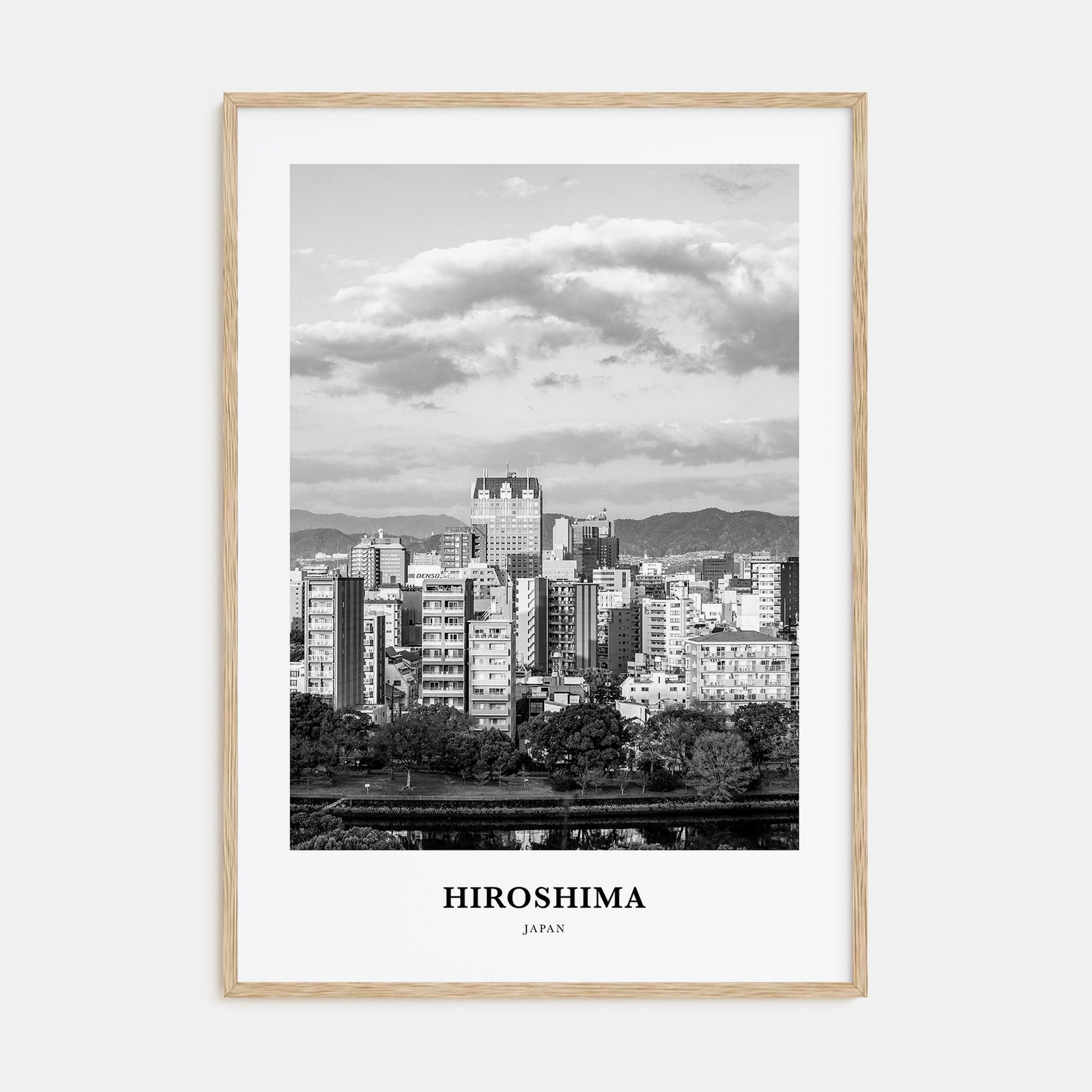 Hiroshima Portrait B&W Poster