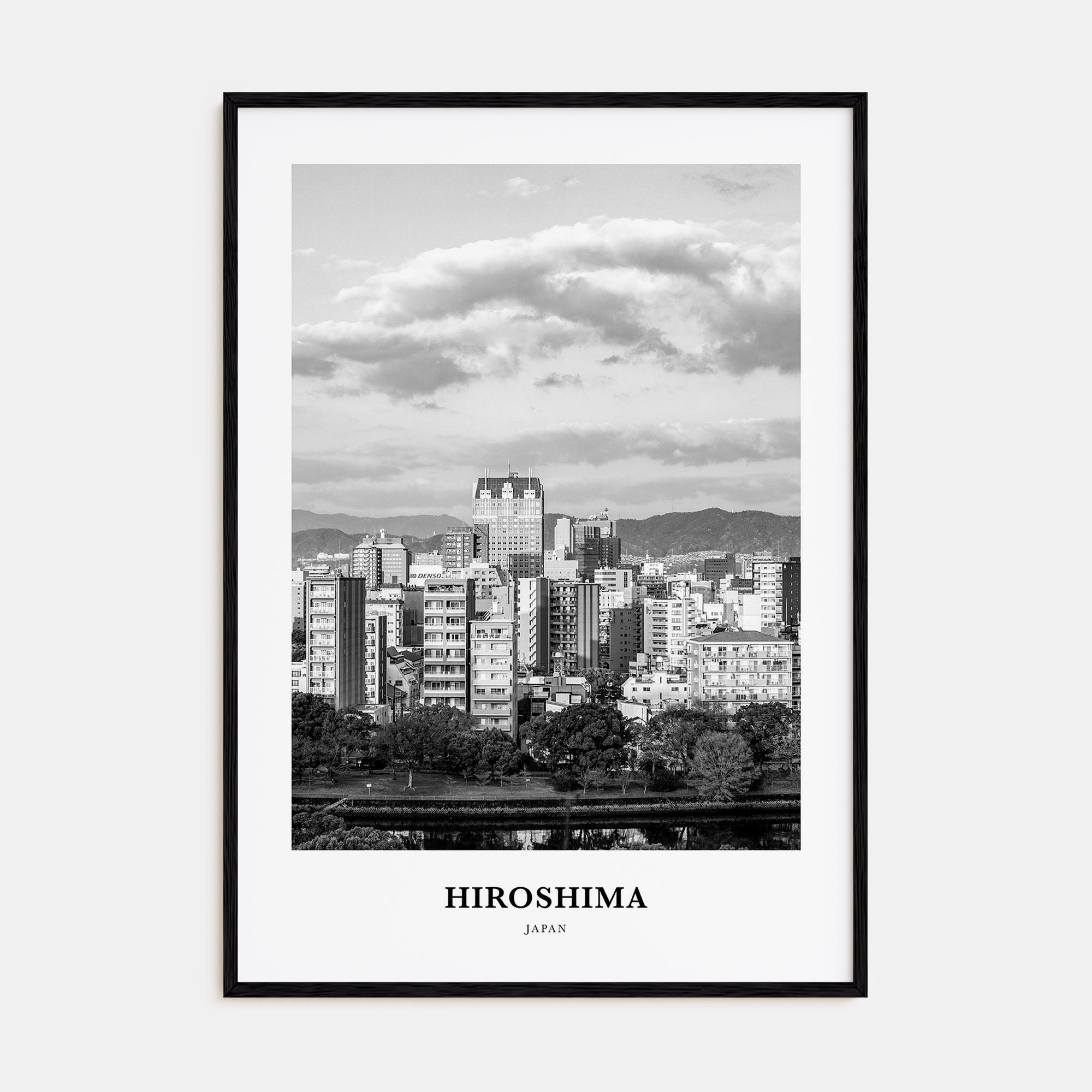 Hiroshima Portrait B&W Poster