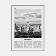 Hiroshima Travel B&W Poster