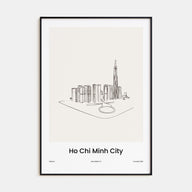Ho Chi Minh City Drawn Poster