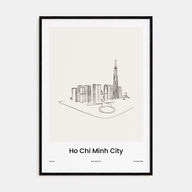 Ho Chi Minh City Drawn Poster