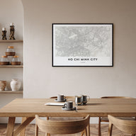 Ho Chi Minh City Map Landscape Poster