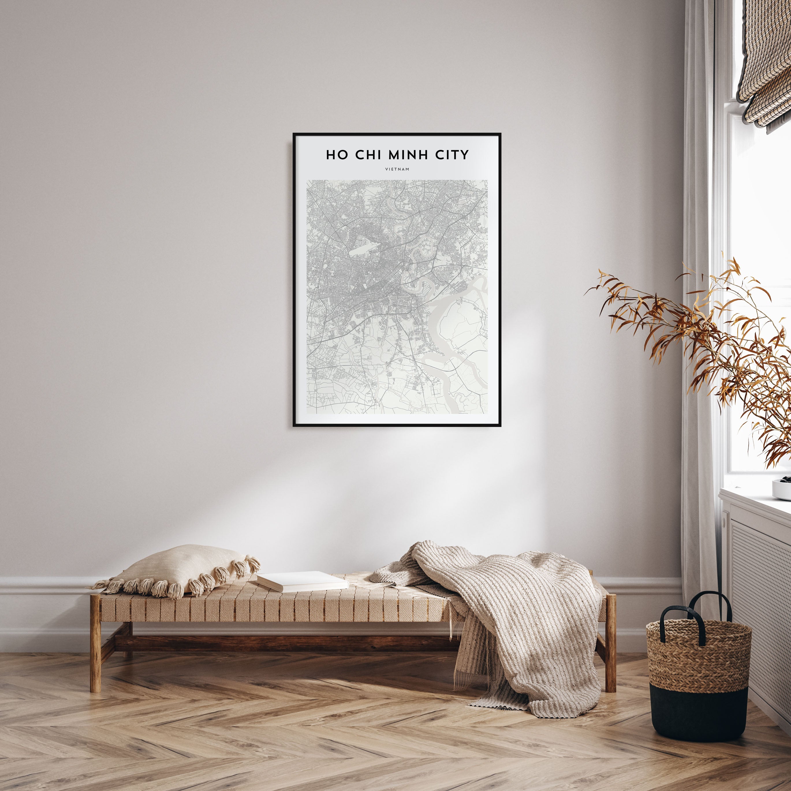 Ho Chi Minh City Map Portrait Poster