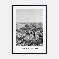 Ho Chi Minh City Portrait B&W Poster
