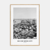 Ho Chi Minh City Portrait B&W Poster
