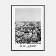 Ho Chi Minh City Portrait B&W Poster